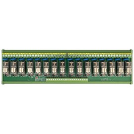 AC/DC 12V Coil 16-SPDT Pluggable Power Relay Module, 16A 250VAC/30VDC