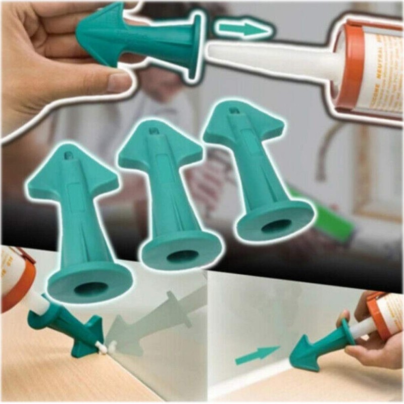 Wixine 6Pcs 3 in 1 Silicone Caulking Finisher Nozzle Plugs