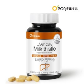 Roniwell Liver Care Milk Thistle (500mg x 90 Tablets) / 로니웰 리버케어 밀크씨슬 (500mg×90정)