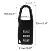 sourcing map 3-Digit Combination Lock, 3 mm Diameter Shackle Combination