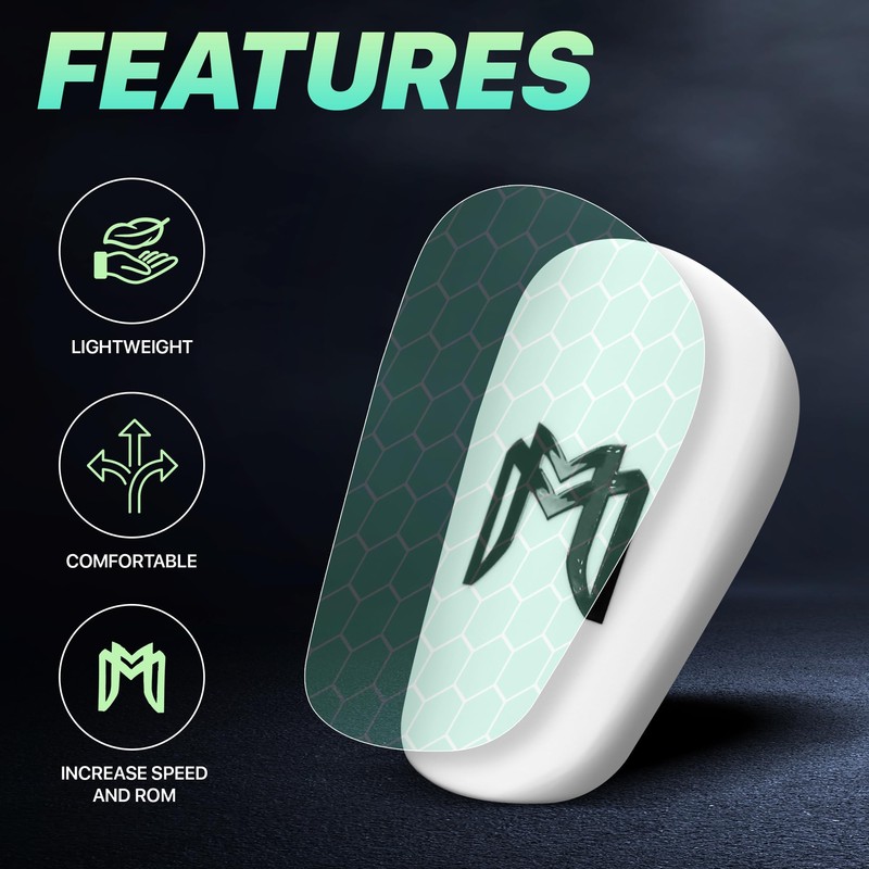 MediCaptain MiniGuards - Miniature Shin Guards for Soccer Players -