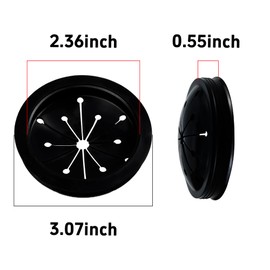 Septe 3 Pcs Garbage Disposal Splash Guards, garbage disposal stopper(3-1/8 inch)