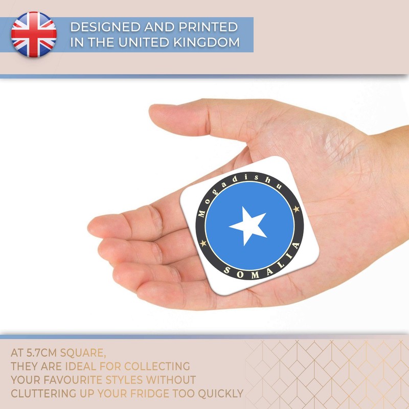Destination Vinyl ltd Fridge Magnet - Somalia Mogadishu Africa Flag