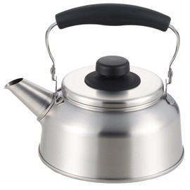 Yoshikawa YJ1814 Wide Mouth Kettle, 0.42 gal (1.6 L), Stainless Steel, IH and Gas Compatible, Seas Cooking, Tsubame Sanjo, Made in Japan