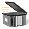 SpaceAid China Storage Containers 6 Pack, Stackable Hard Shell Quilted