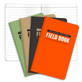 Elan Publishing Company The Indestructible, Waterproof, Tearproof, Weatherproof Field Notebook - 3.5"x5.5" - Combo Colors - Lined Memo Book - Pack of 4