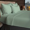 Soleil d'ocre, Plain Cotton Fitted Sheet, 57 Thread Count, 200