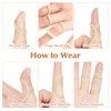 7pcs Oval Finger Splint and 5pcs Finger Sleeve, Thumb Splint,