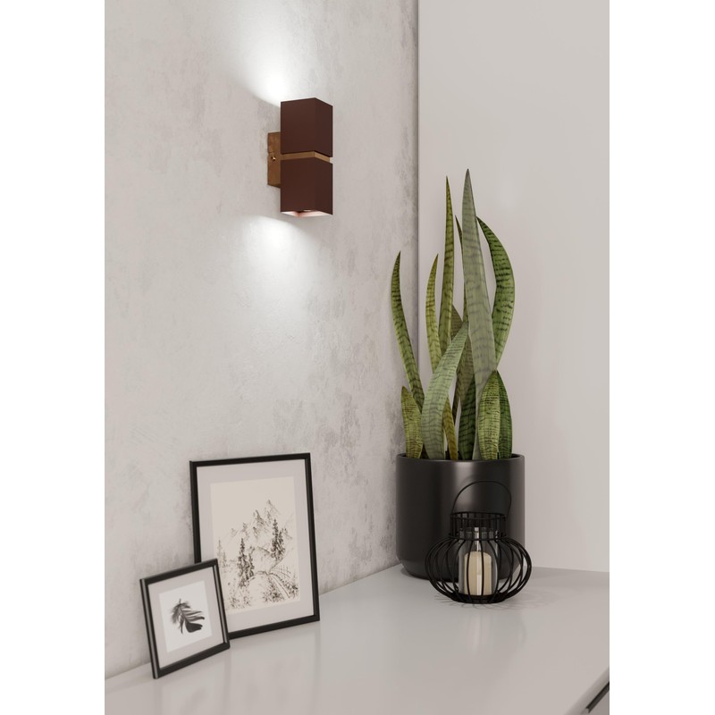 EGLO Wall/Ceiling Lamp, Steel GU10, 4 W, Brown, Copper