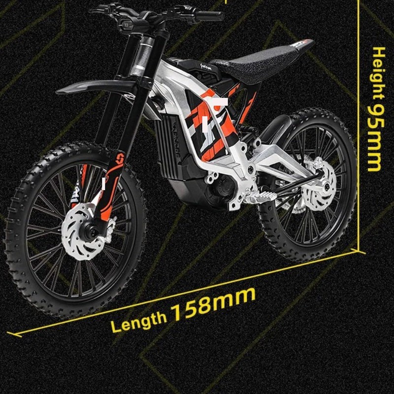1/12 Alloy Dirt Bike Model Assembled Adult DIY Motorcycle Handcrafted