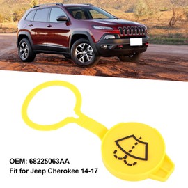 Aramox Washer Fluid , ABS Washer Fluid Reservoir 68225063AA Replacement Fit for Jeep Cherokee 2014-2017