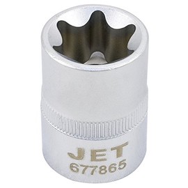 JET 677851 - 1/2-Inch Drive , E10, External Torx Bit , Regular , E Chrome Socket