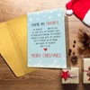 Sweet Christmas Card for Husband Boyfriend, Romantic Poem Christmas Card