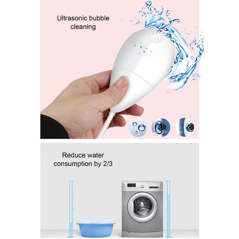 Mini Ultrasonic Washing Machine USB Powered Electric Portable Automatic Laundry