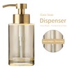 Enra Gold Foaming Soap Dispenser, 12oz Thick Glass Bathroom &
