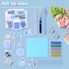 Mini Office Supply Kit, Blue Stapler with Staples and Tape