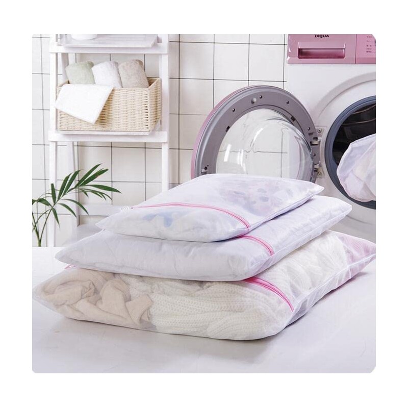 DBOO Mesh Laundry Bag - Washing Machine Bag with Long