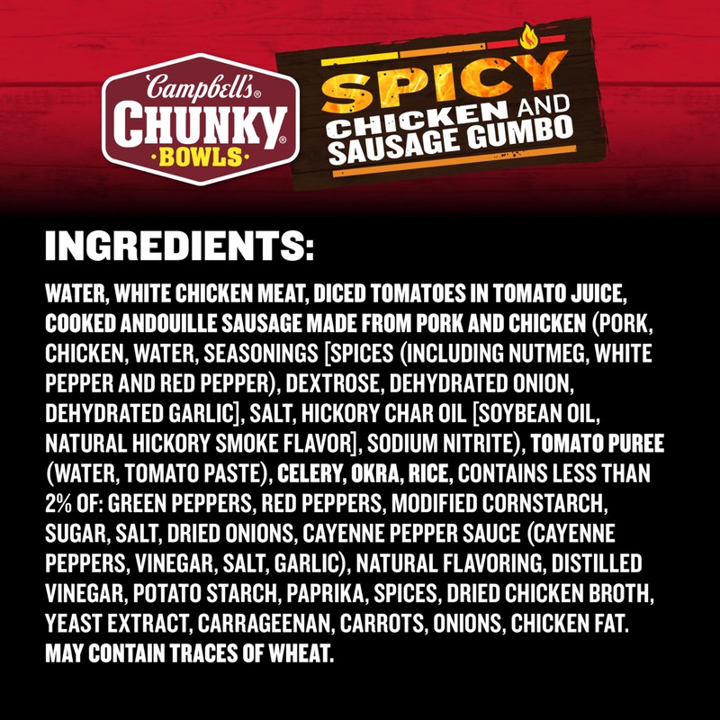 Campbell's Chunky Soup, Spicy Chicken & Sausage Gumbo Soup, 15.25