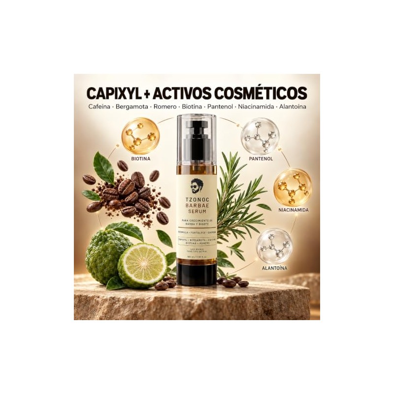 Sérum para Crecimiento de Barba con Biotina Capixyl 100 ml