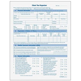 Client Tax Organizer Worksheet, 50/Pk
