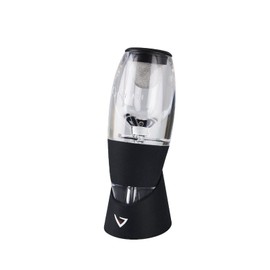 Vinturi Wine Aerator Deluxe Essential Red Wine Pourer and Decanter Tower Stand Set Easily and Conveniently Aerates Wine by the Bottle or Glass and Enhances Flavors with Smoother Finish, Black