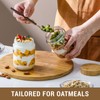 NETANY 4-pack 16oz Glass jars with Airtight Lids, Overnight Oats