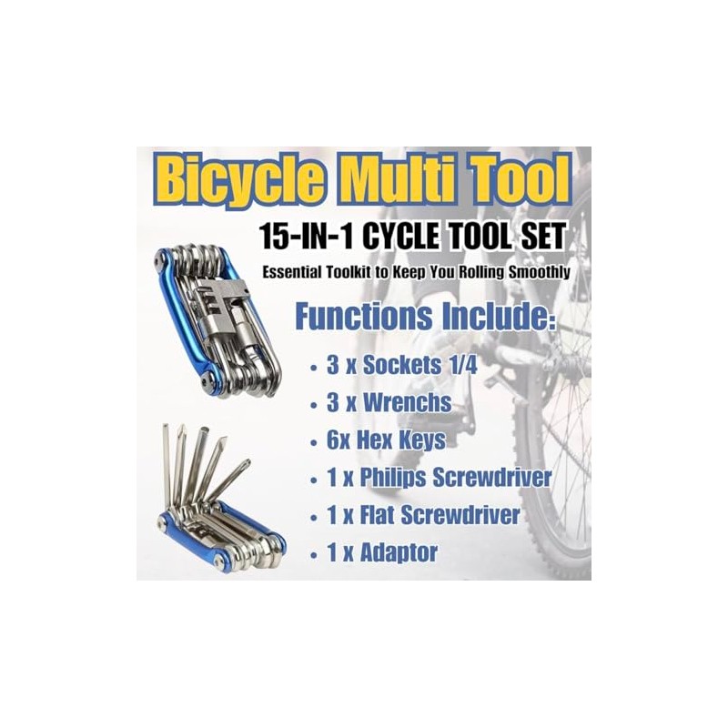 Francis Stuart Cycles Bicycle Multi Tool Set with Carry Pouch,