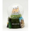 Set of 2 Cute Souvenir Snow Globes Würzburg Fortress Marienberg