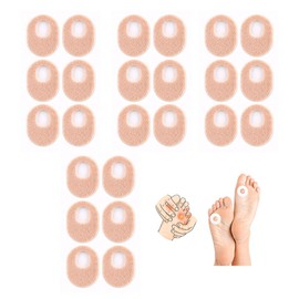 Natiform Protective Pads 4 Sheets Pack of 24 (Skin Tone, Oval (Approx. 1.7 x 2.2 inches)