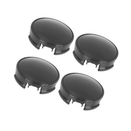 INFINAUTO 4 Pcs 62mm 4 Lugs Black Car Wheel Center Caps Hub Cover Protectors Stylish Design