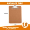 Clipboards, HERKKA 18 Pack Hardboard Office Clipboards Butterfly Clipboards Standard