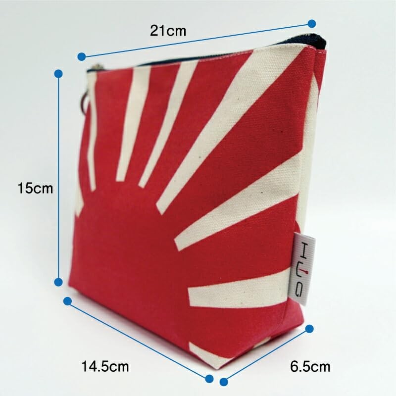 [Uniform Fuji] Boat-shaped Pouch (Asahi Flag, Warship Flag), Unisex, Self-Defense