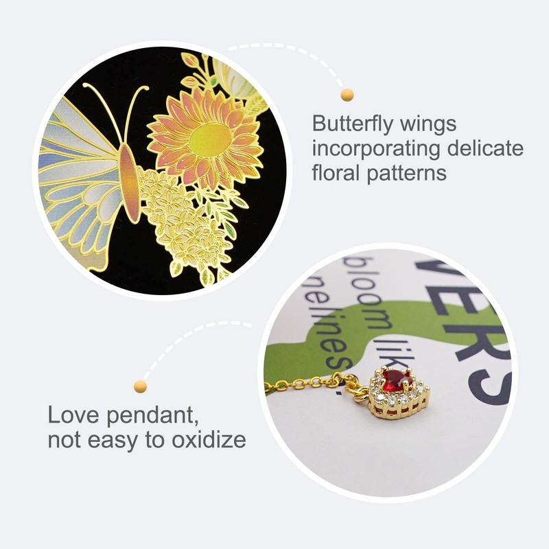 KIZOSA Butterfly Bookmarks for Women,Cute Funny Metal Bookmark,Unique Gifts Book