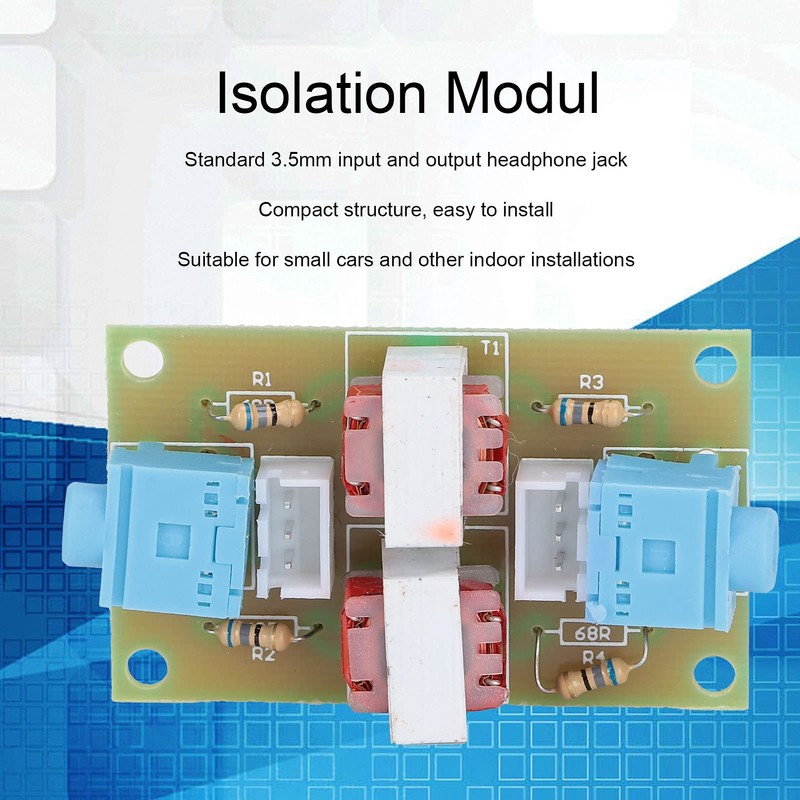 Stereo Audio Isolator XH-M372 Noise Isolation Module with 3.5 mm