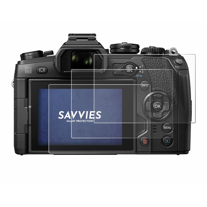 Savvies 6 Pack Screen Protector compatible with Olympus OM-D E-M1