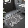 DEXI Bathroom Rug Mat 17x30, Soft and Absorbent Marble Bath