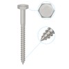 1/4" x 3-1/2" Hex Head Lag Screws, 304 Stainless Steel