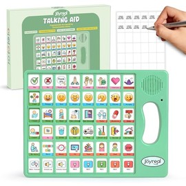 Joyreal AAC Device for Autism, Non Verbal Communication Tools for Speech Therapy & Stroke Rehab. Autism Communication Board with 5 Programmable Buttons & Adjustable Volume, Autistic Kids Must Haves