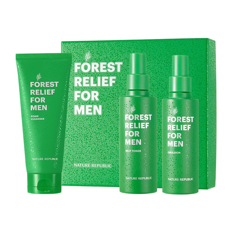 Nature Republic Forest Relief for Men Skincare Set (Mist +