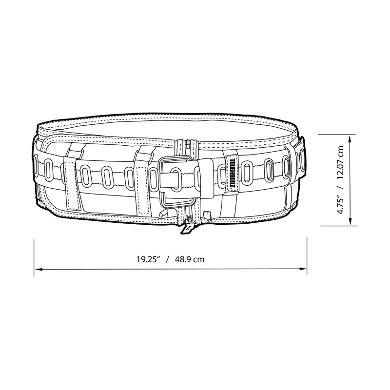 Tough Built - TB-CT-40P Padded Belt for Professionals Steel Buckle
