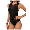 GORGLITTER Tank Body Bodysuit Women's Elegant Tops Sleeveless T-Shirt Body
