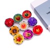 9 Assorted Big Tropical Flower Scented Tealights in a Gift