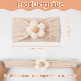 4 Pieces Headband Baby Girl Newborn Baby Bows for Toddler Girls Flower Nylon Toddler Headband Baby Girl for Newborn Toddler Toddler for Children