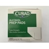 Curad Alcohol Disinfectant Prep Pads, 2-ply, Medium Size, 200 Count