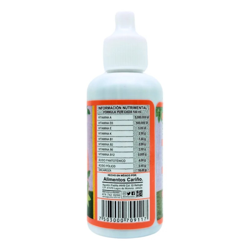Tónico para el Canto de Aves Pequeñas Adicionado con Vitaminas