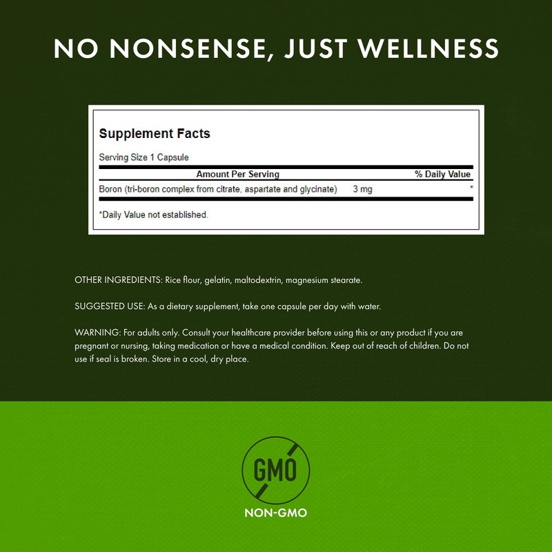 Swanson Triple Boron Complex - Natural Bone Health & Joint