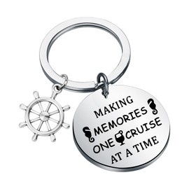 FOTAP Girls Trip Gift Cruise Vacation Keychain: Nautical Gift Making Memories One Cruise