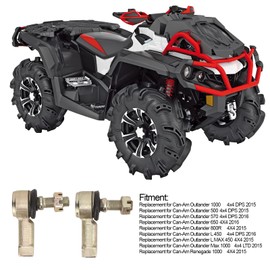 Extremo de Barra de Acoplamiento de Rótula de Acero Cromado para Outlander 1000 570 800R con Carrito de Kart 04+ de Club Car Precedent