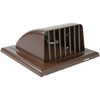 Vent Systems Brown 4" Inch Dryer Hood Vent with Bird