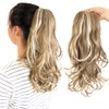 KAVSORAPI 16 Inch Curly Ponytail Hair Extension - Drawstring Synthetic